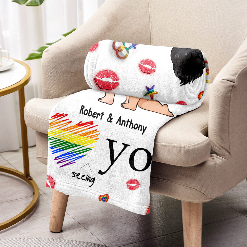 Ich liebe es, dich frech zu sehen – personalisierte LGBT-Unterstützungsdecke