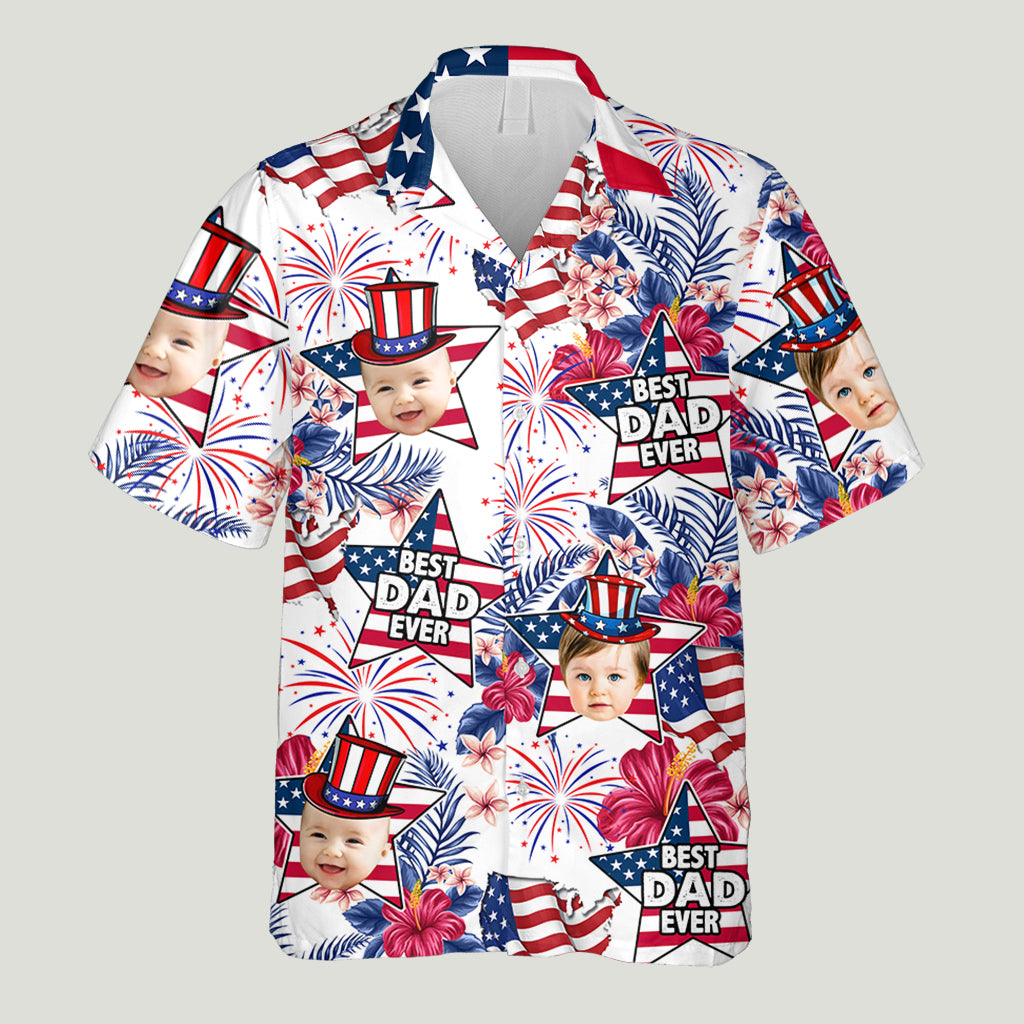 Bester Papa aller Zeiten - Personalisiertes Hawaiihemd für Väter