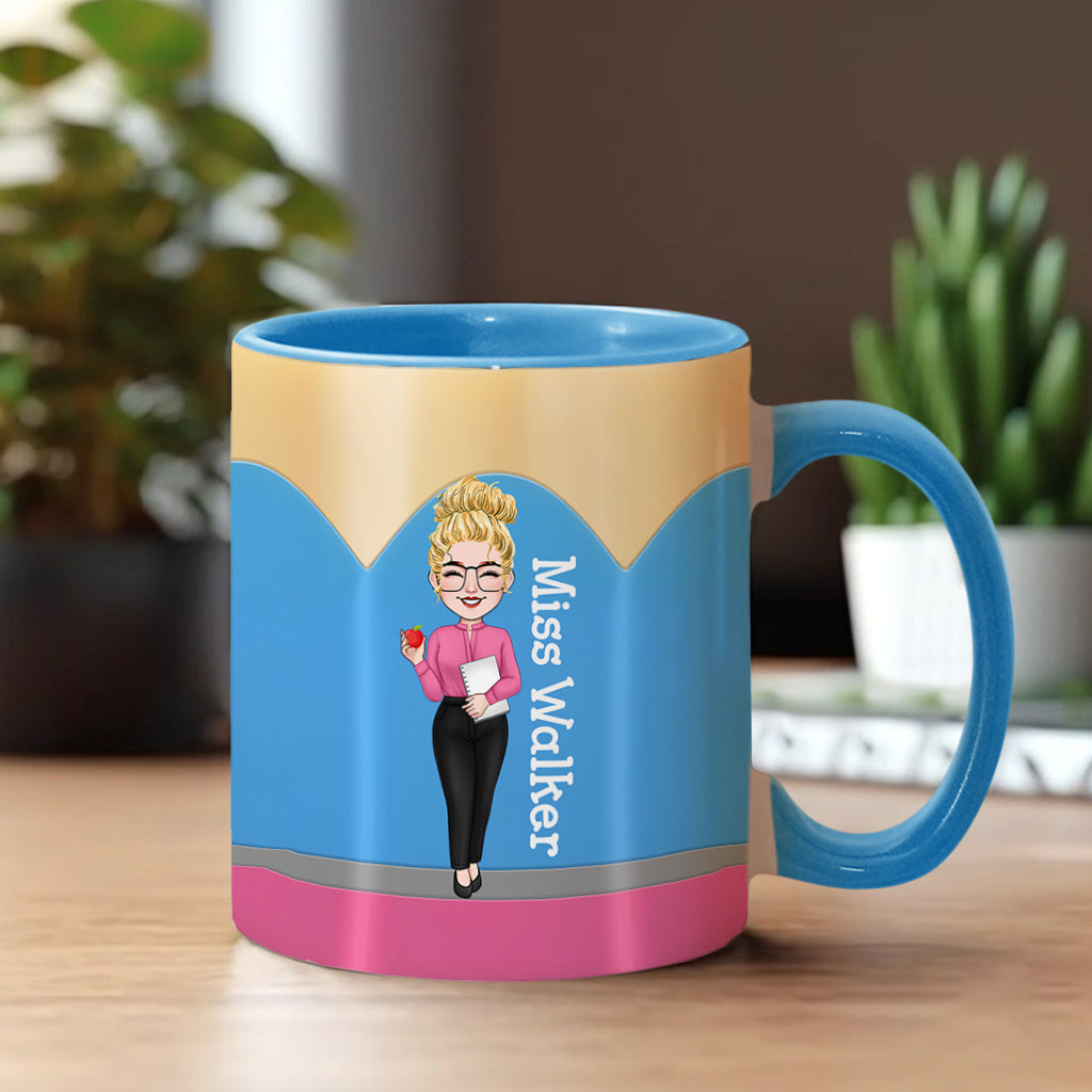 Teacher's Pencil - Personalized Teacher Accent Mug