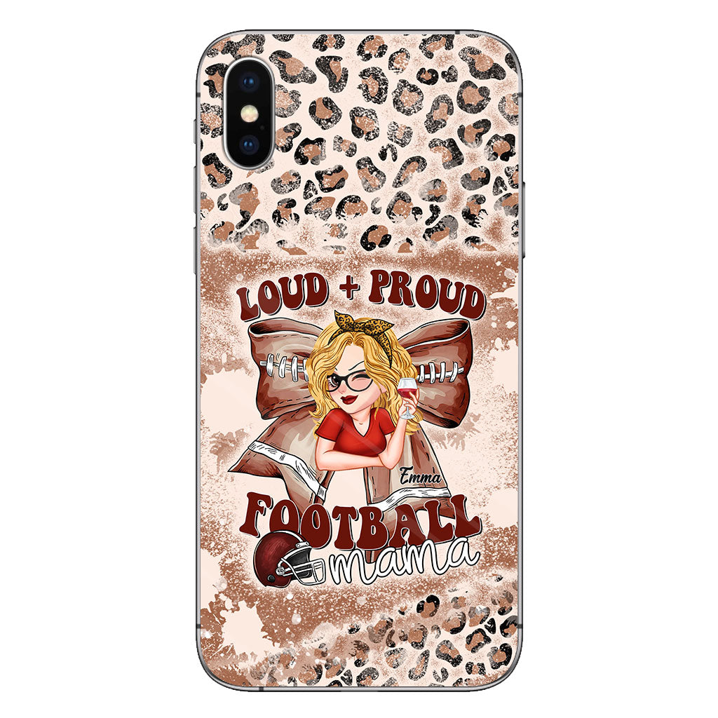 Loud Proud Football Any Title - Personalized Football Clear Phone Case
