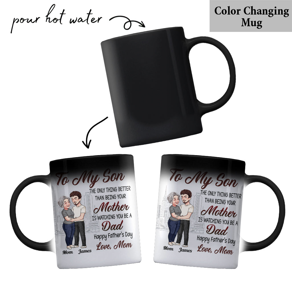Alles Gute zum Vatertag, mein Sohn! – Personalisierte Vatertasse