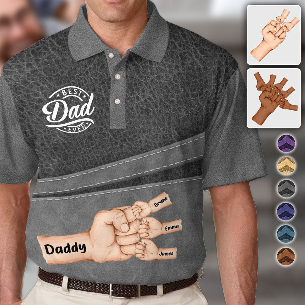 Der beste Papa aller Zeiten – personalisiertes Poloshirt für Väter