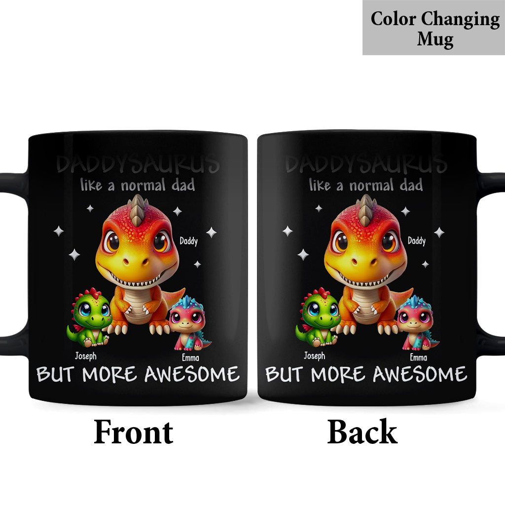 Daddysaurus Grandpasaurus 3D-Dinosaurier - Personalisierte Vatertasse