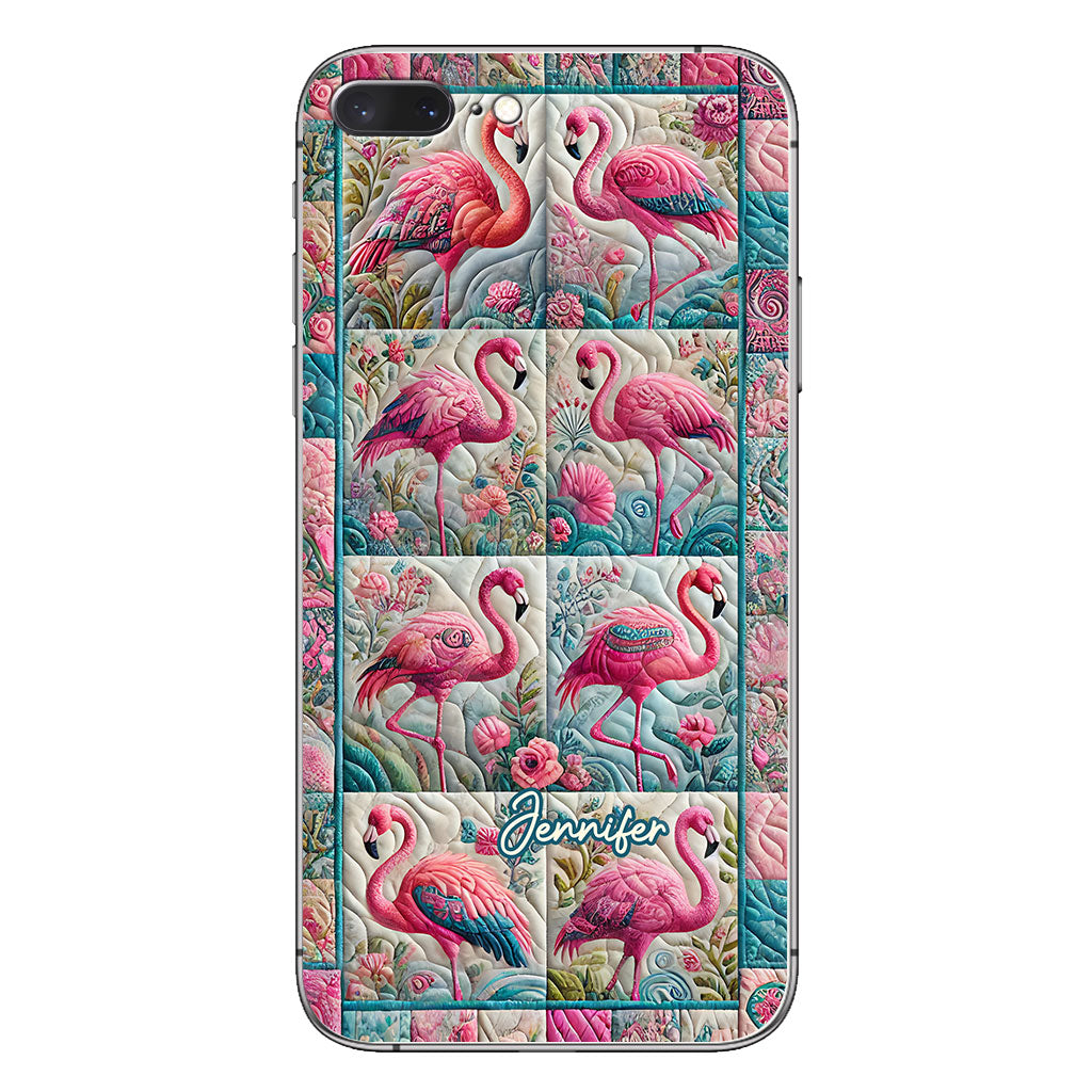 Vintage Flamingo – Personalisierte Flamingo-Handyhülle