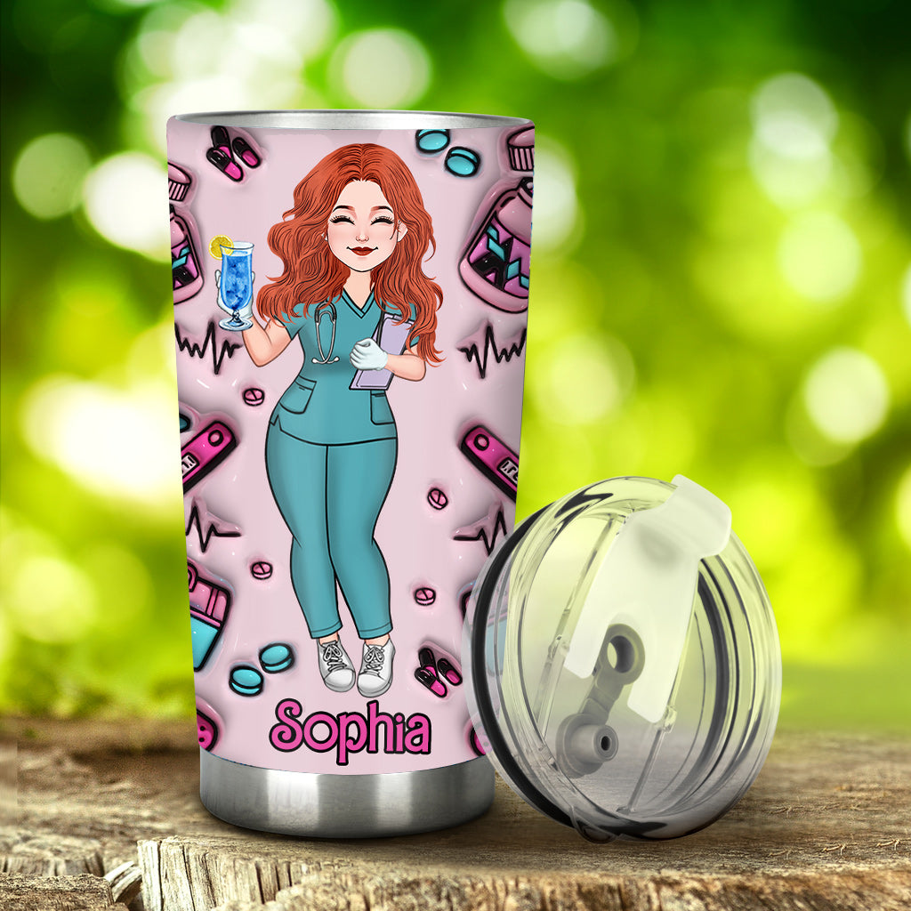 Nurse Life – Personalisierter Krankenschwester-Trinkbecher