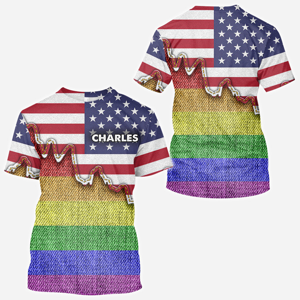 Ich bin mutig, ich bin verletzt. True Colors – personalisiertes LGBT-Unterstützungs-Shirt