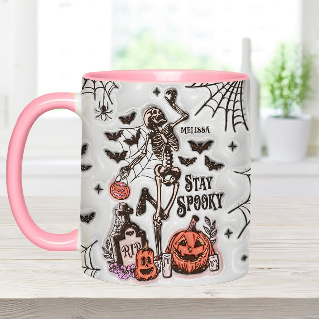 Stay Spooky - Personalized Skull Accent Mug