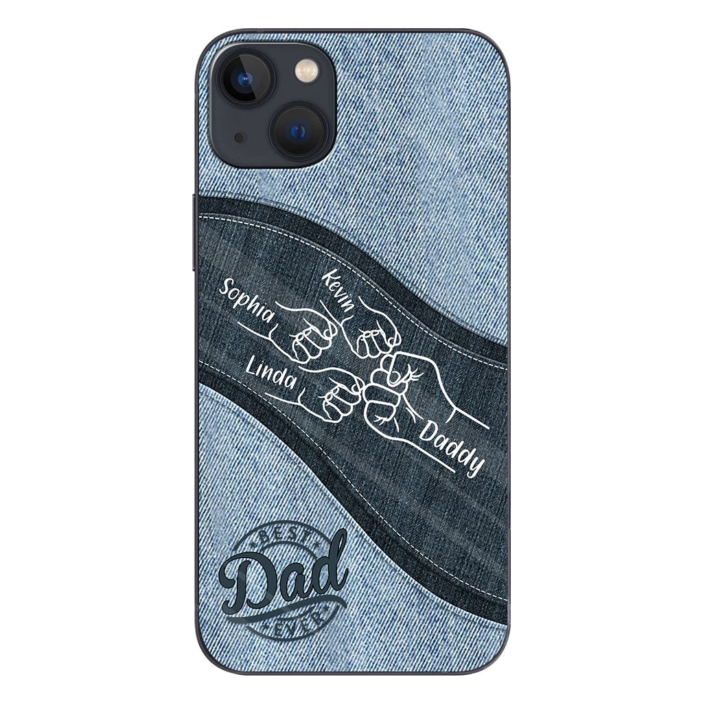 Daddy And Me Daddy's Team - Personalized Father Phone Case