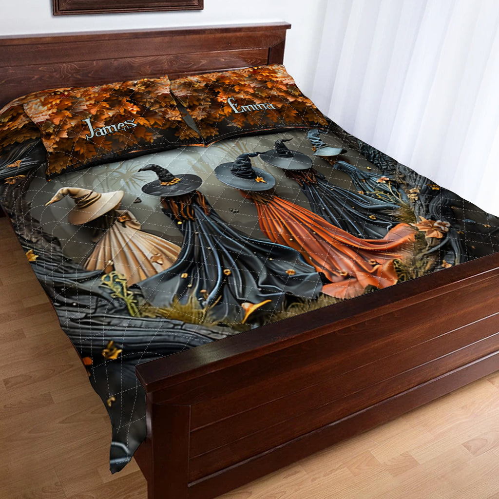 Beautiful Witch - Personalized Witch Quilt Set