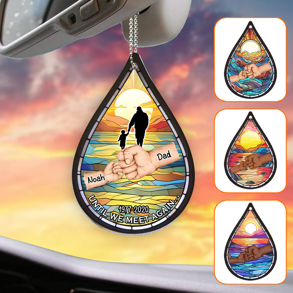 Until We Meet Again - Personalized Memorial Car Ornament
