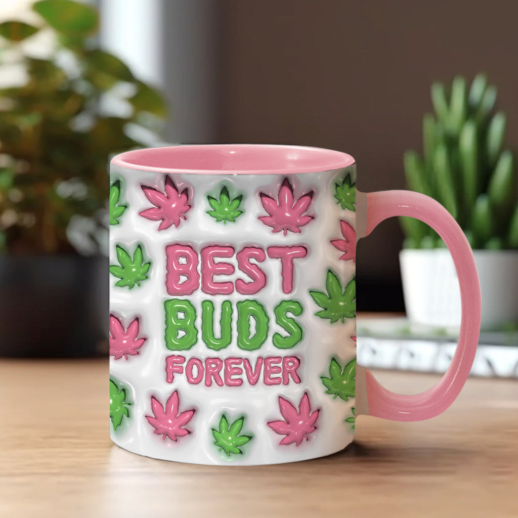 Best Buds Forever - Personalized Weed Accent Mug