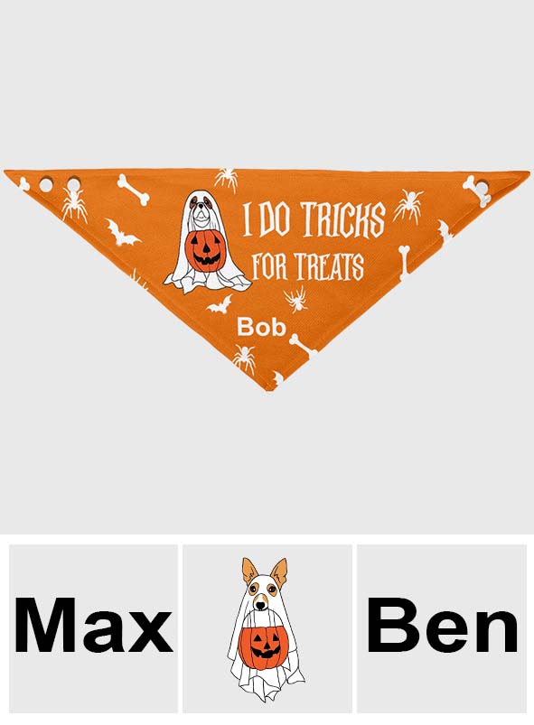 I Do Tricks for Treats - Personalized Dog Pet Bandana