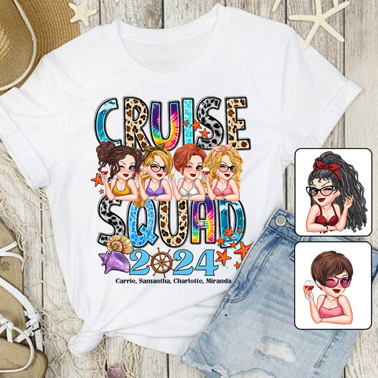 Cruise Squad 2024 - Personalized Cruising T-shirt And Hoodie