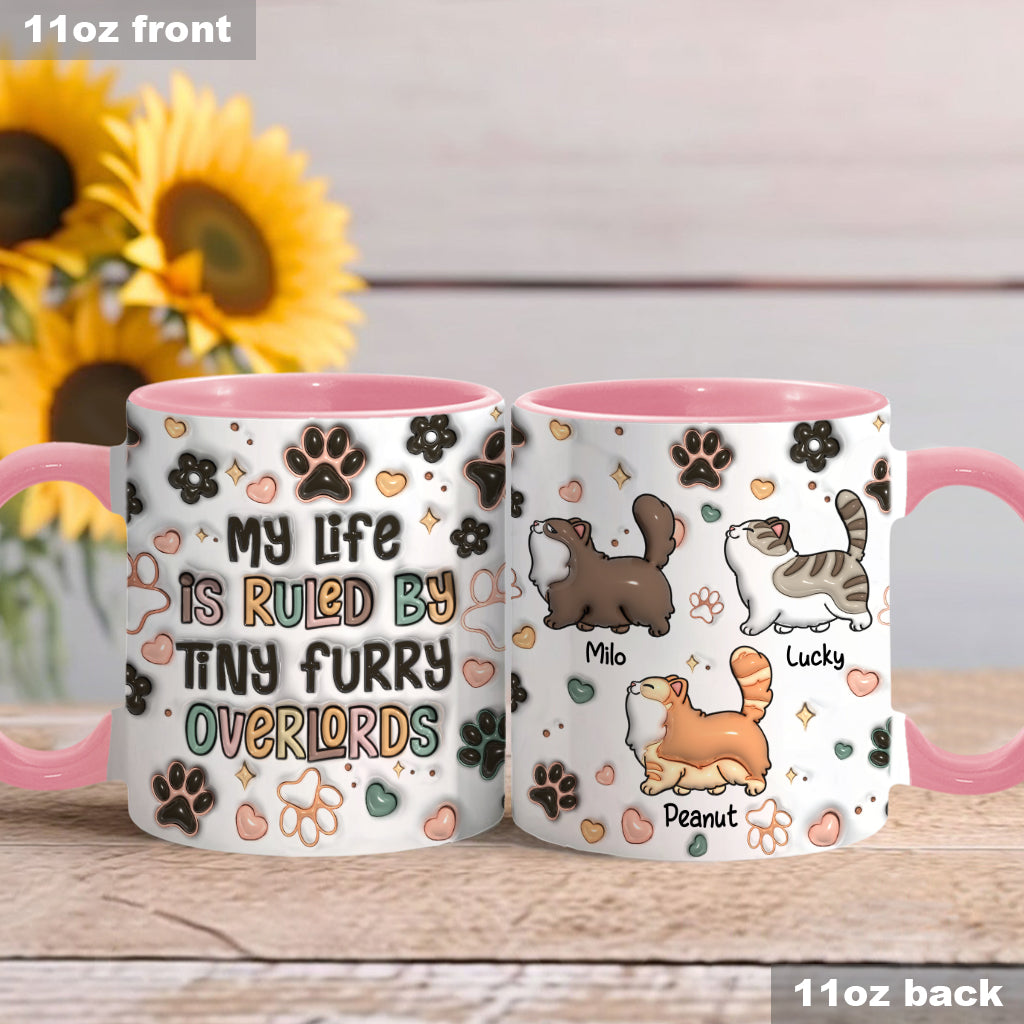 Winzige pelzige Herrscher – Personalisierte Tasse mit Katzenmotiv