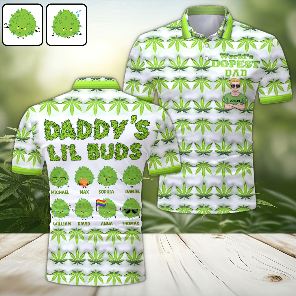 Der coolste Papa aller Zeiten – personalisiertes Vater-Poloshirt