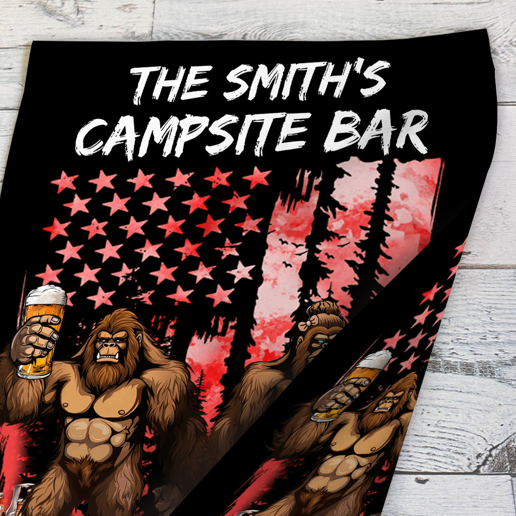 Trink, bis du glaubst – Personalisierte Camping-Gartenflagge