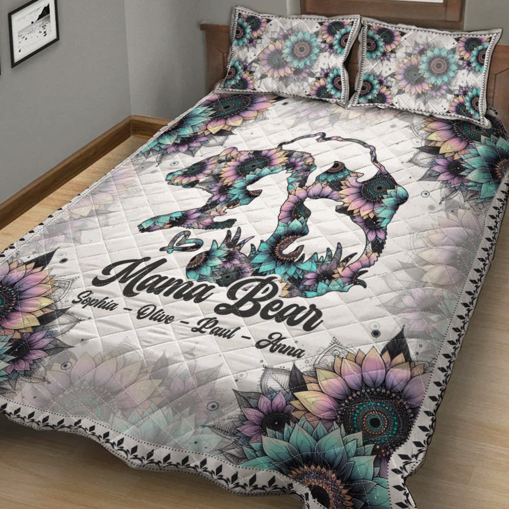 Mama Bär – Personalisiertes Mutter-Quilt-Set