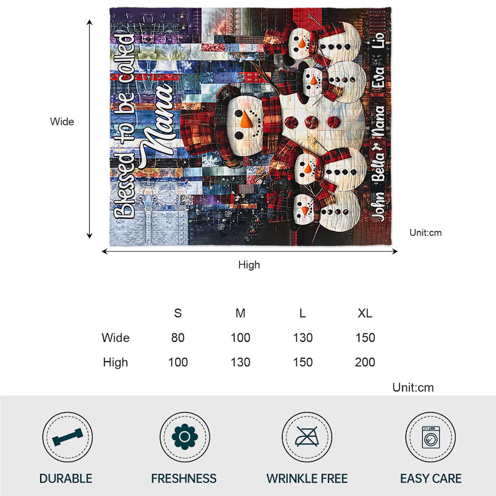 Blessed to Be Called - Personalized Grandma Blanket