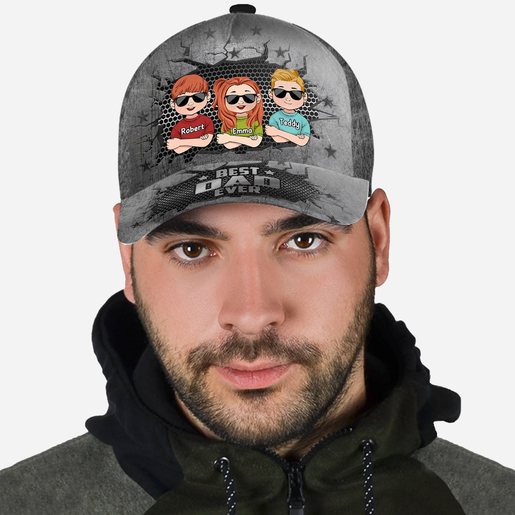 Bester Papa aller Zeiten – Personalisierte klassische Vaterkappe