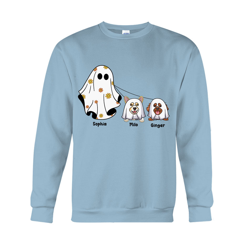 Niedliche Geister – Personalisiertes Hunde-T-Shirt und Hoodie