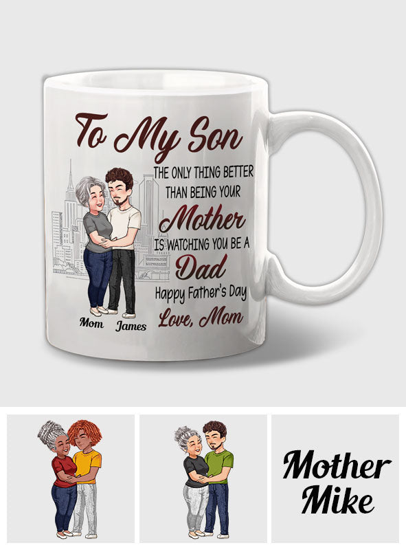 Alles Gute zum Vatertag, mein Sohn! – Personalisierte Vatertasse