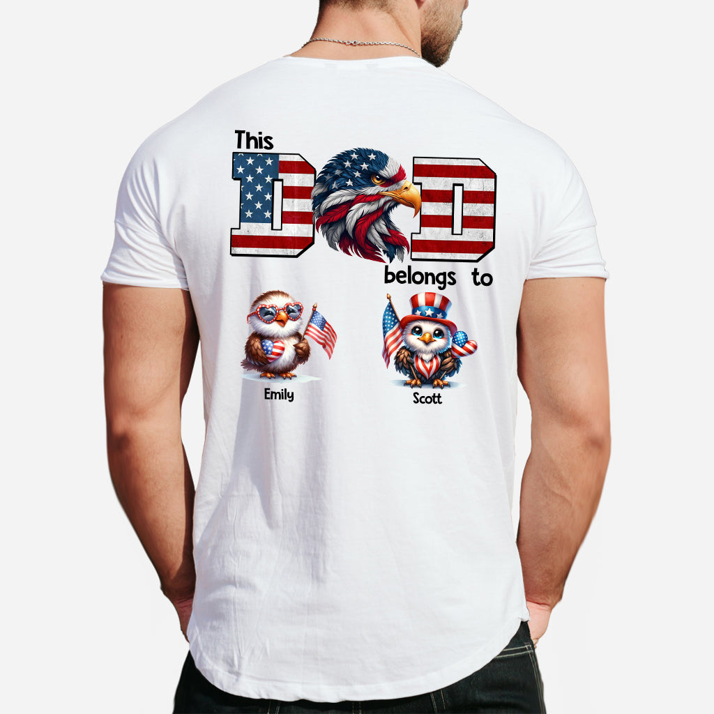 Adler-Papa – Personalisiertes Vater-T-Shirt und Hoodie