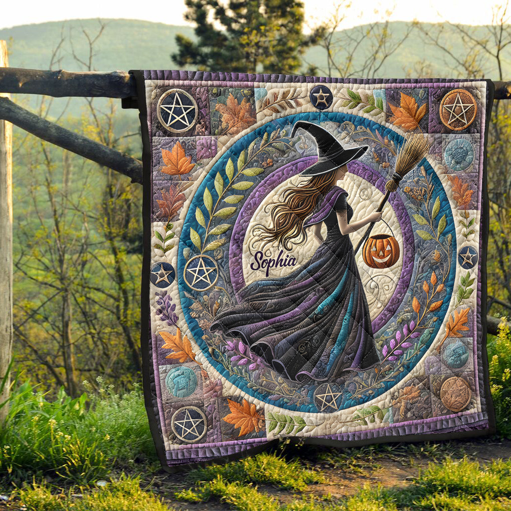 Beautiful Witch - Personalized Witch Quilt
