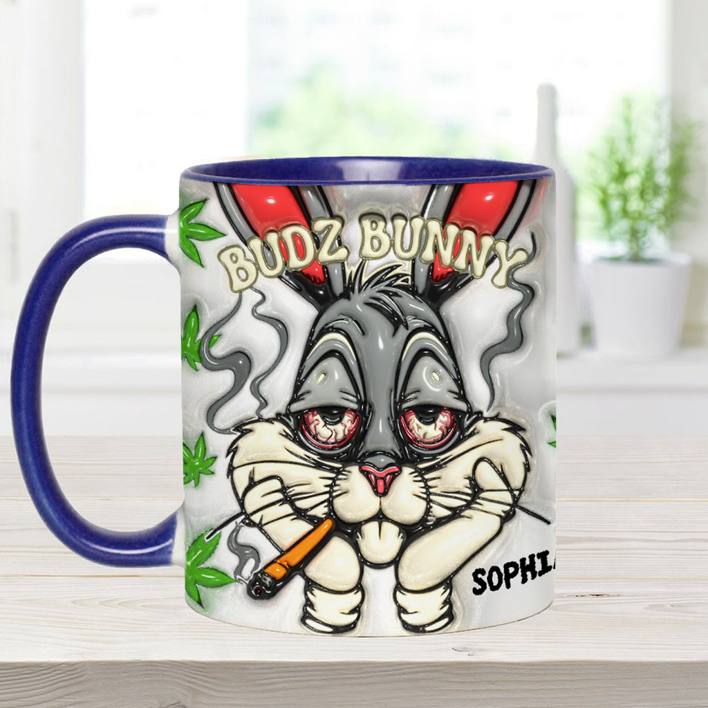 Dope Bunny – Personalisierter Becher mit Weed-Akzent