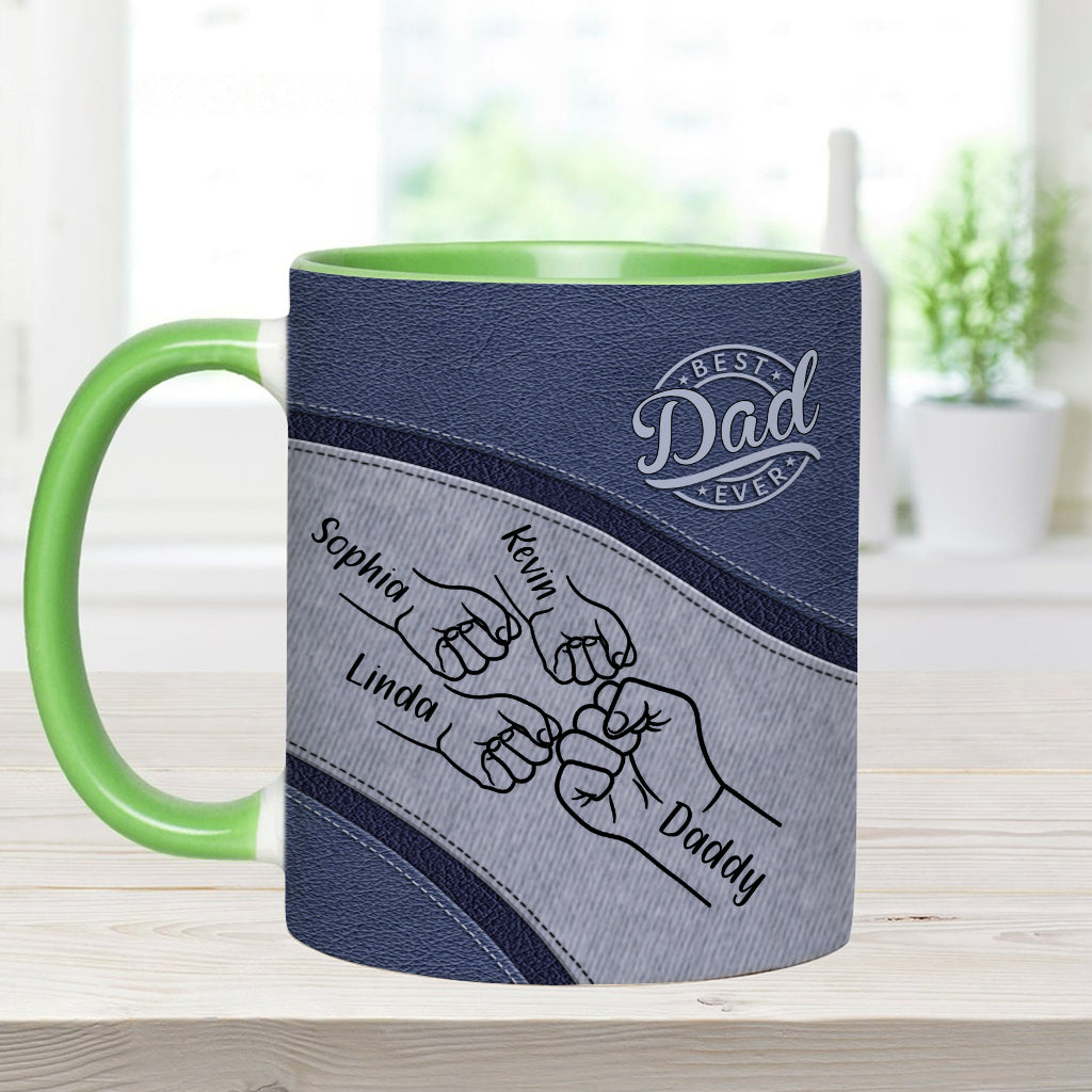 Bester Papa aller Zeiten - Personalisierte Tasse mit Vater-Akzent