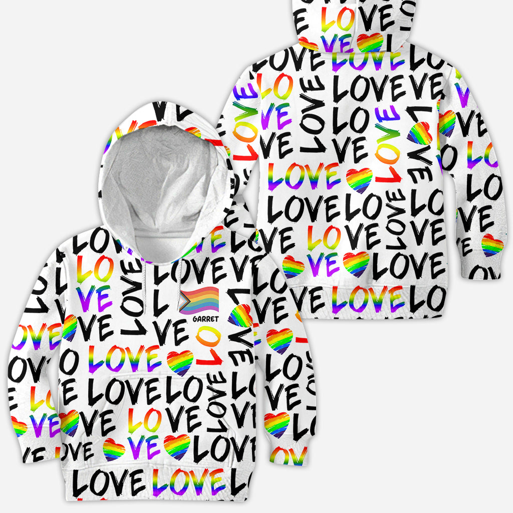 Love is Love - Personalized LGBT Support All Over Shirt