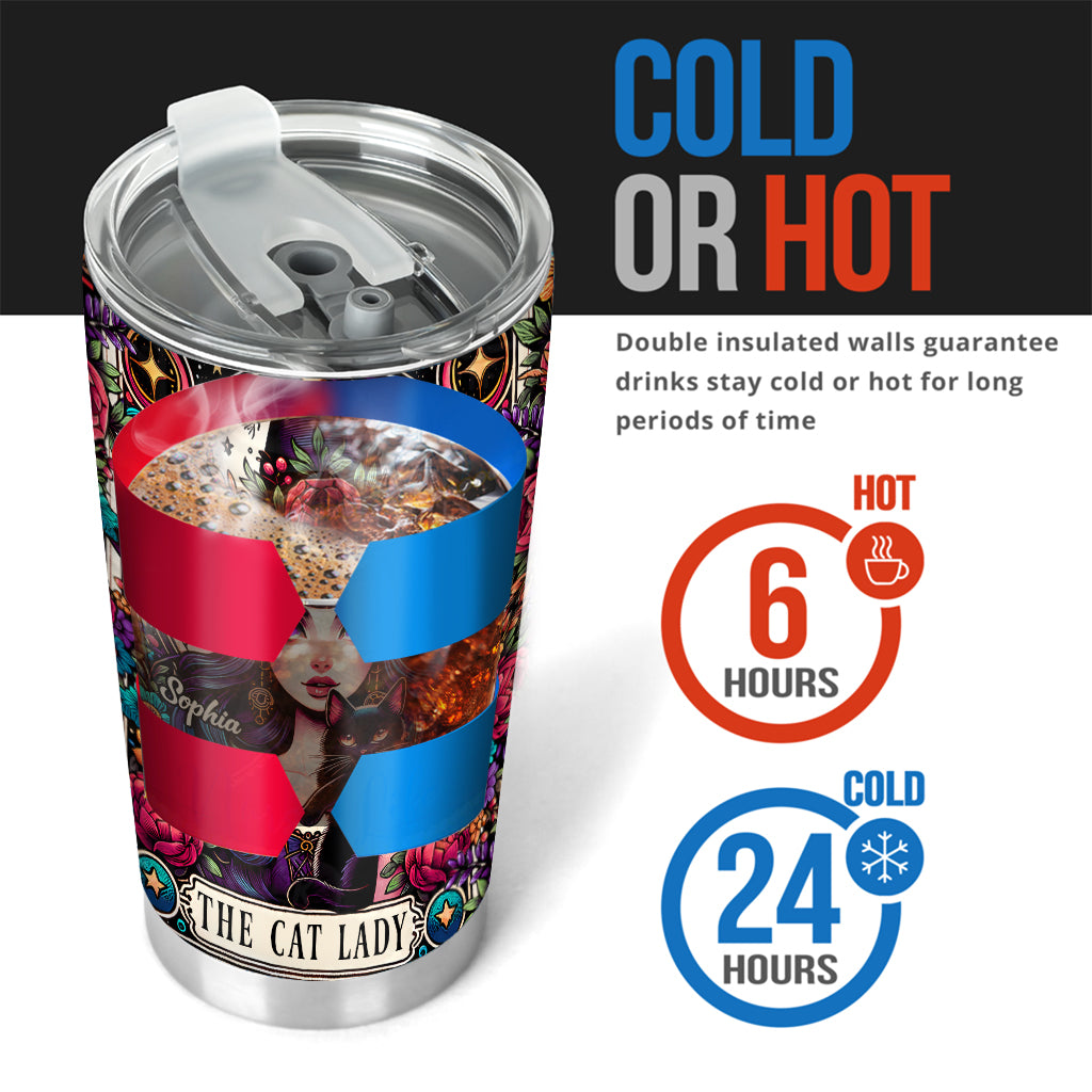 Die Katzenlady – Personalisierter Hexenbecher