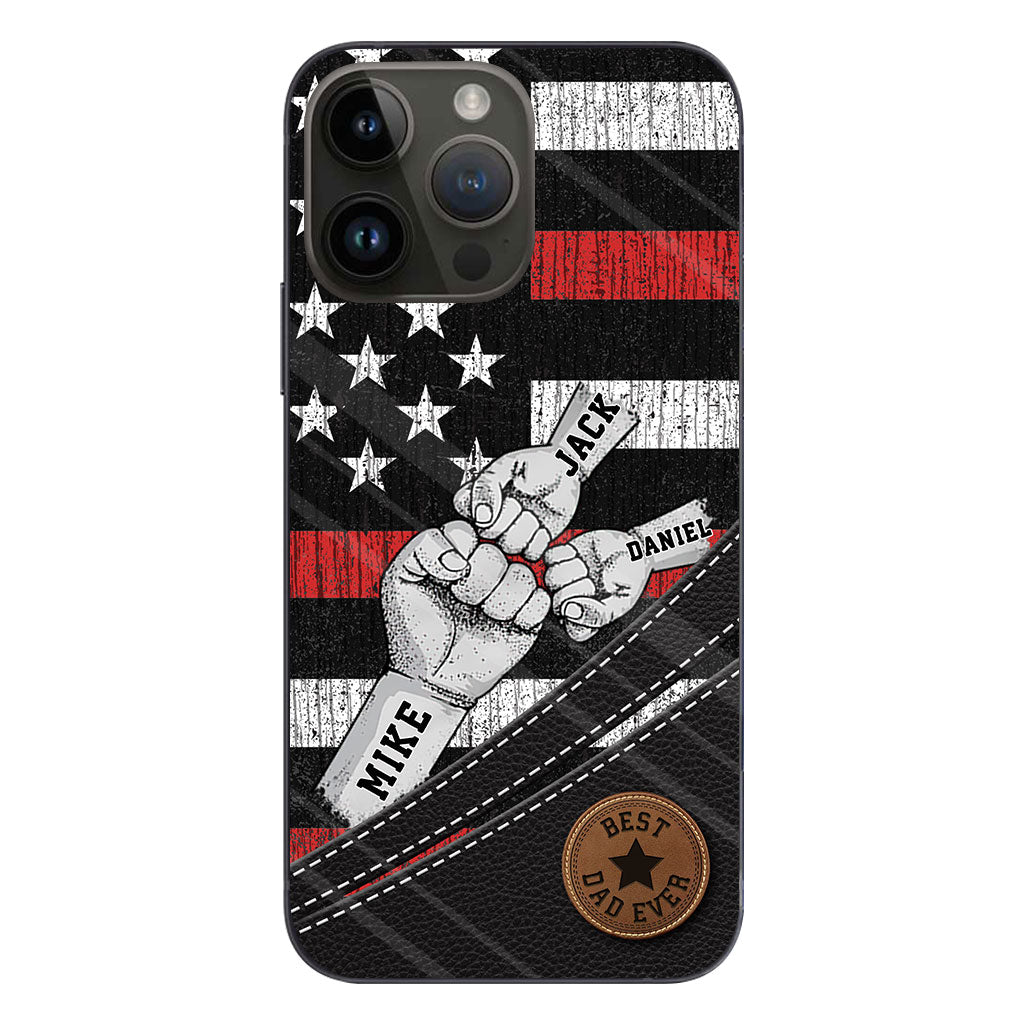 Wolfsrudel – Personalisierte Handyhülle für Väter