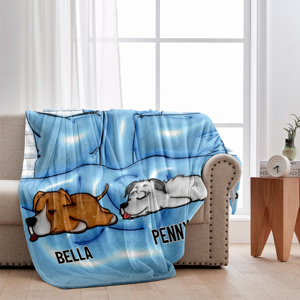 Das ist mein Bett – personalisierte Hundedecke