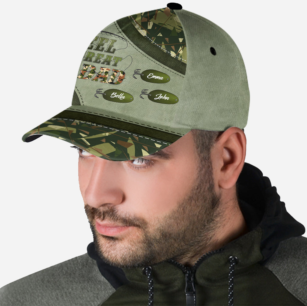 Western Reel Great Dad Camouflage - Personalisierte klassische Vaterkappe