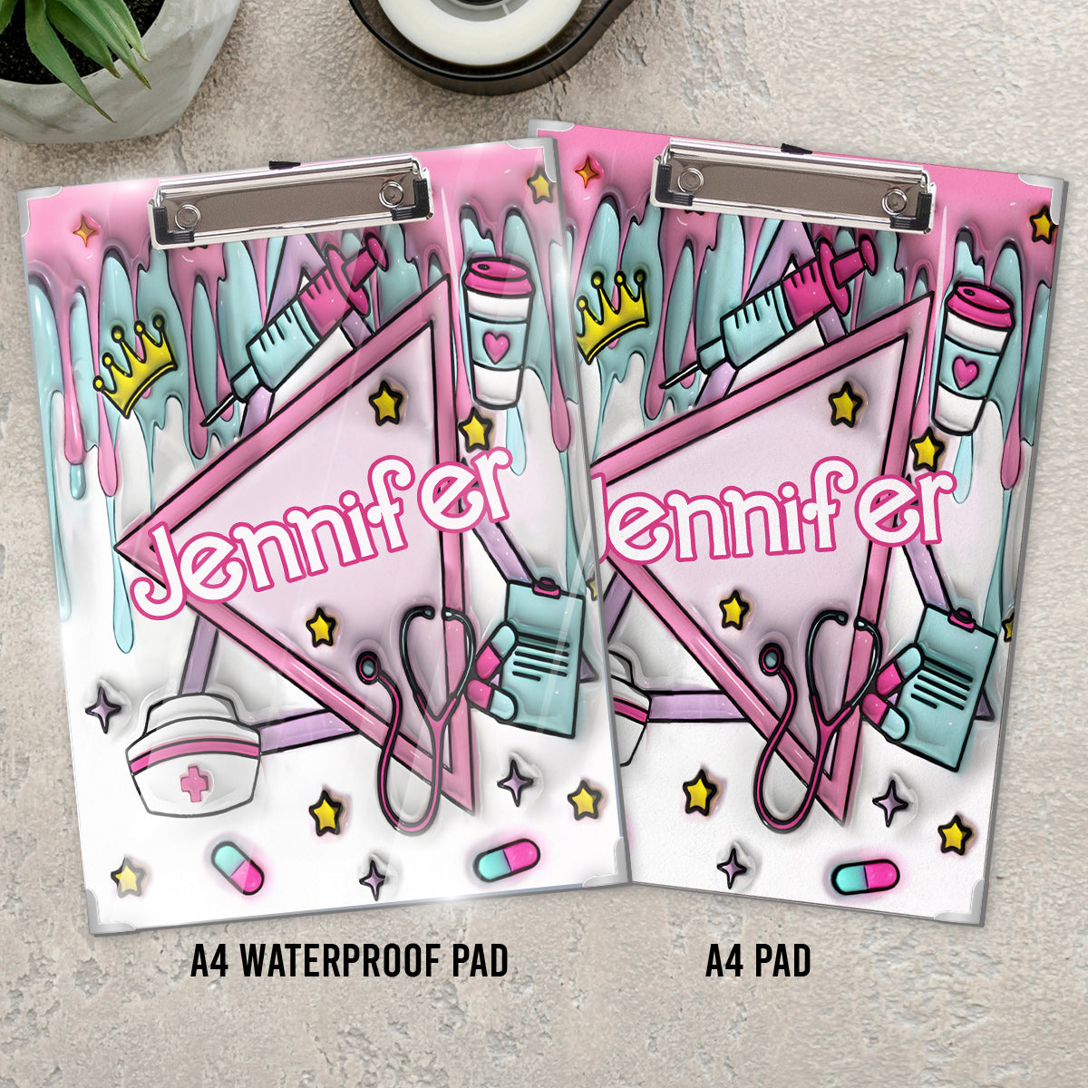 Nurse Life Pink - Personalized Nurse Clipboard