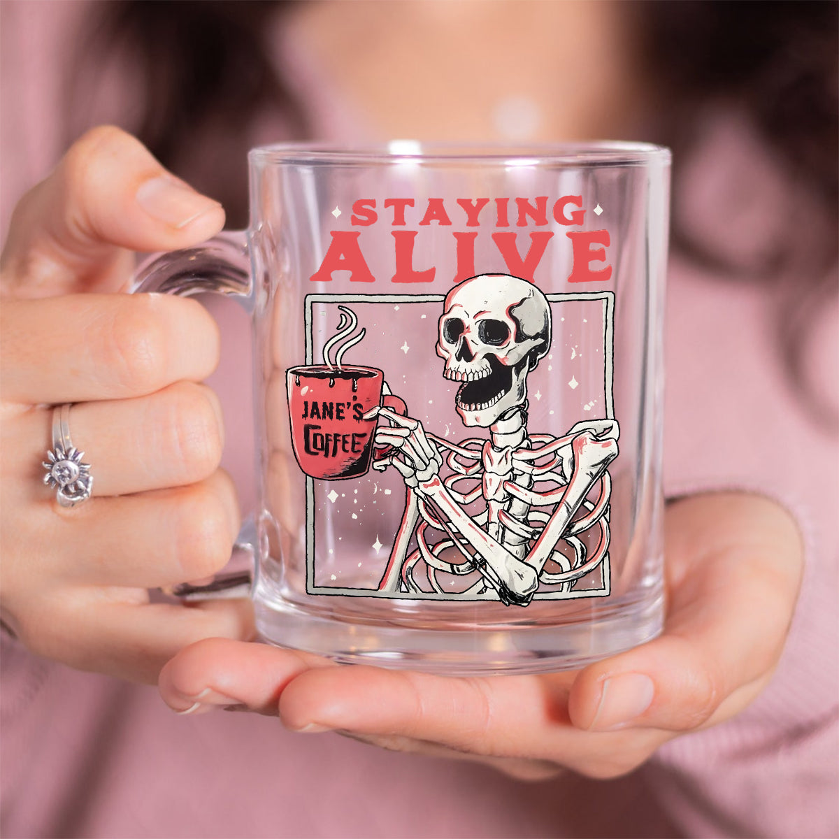 Still Alive - Personalized Coffee Glass Mug
