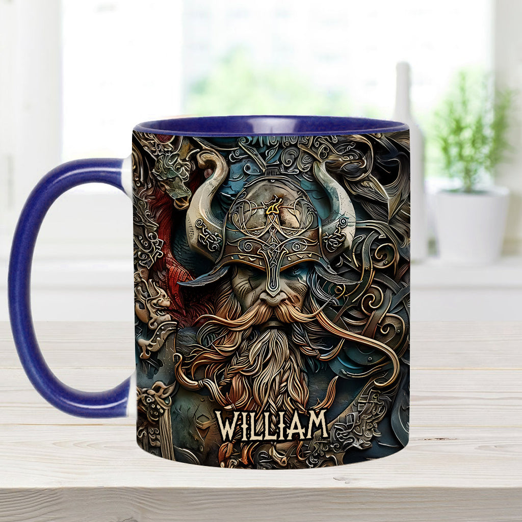 Vintage-Wikingerheld – Personalisierte Tasse mit Wikinger-Akzent