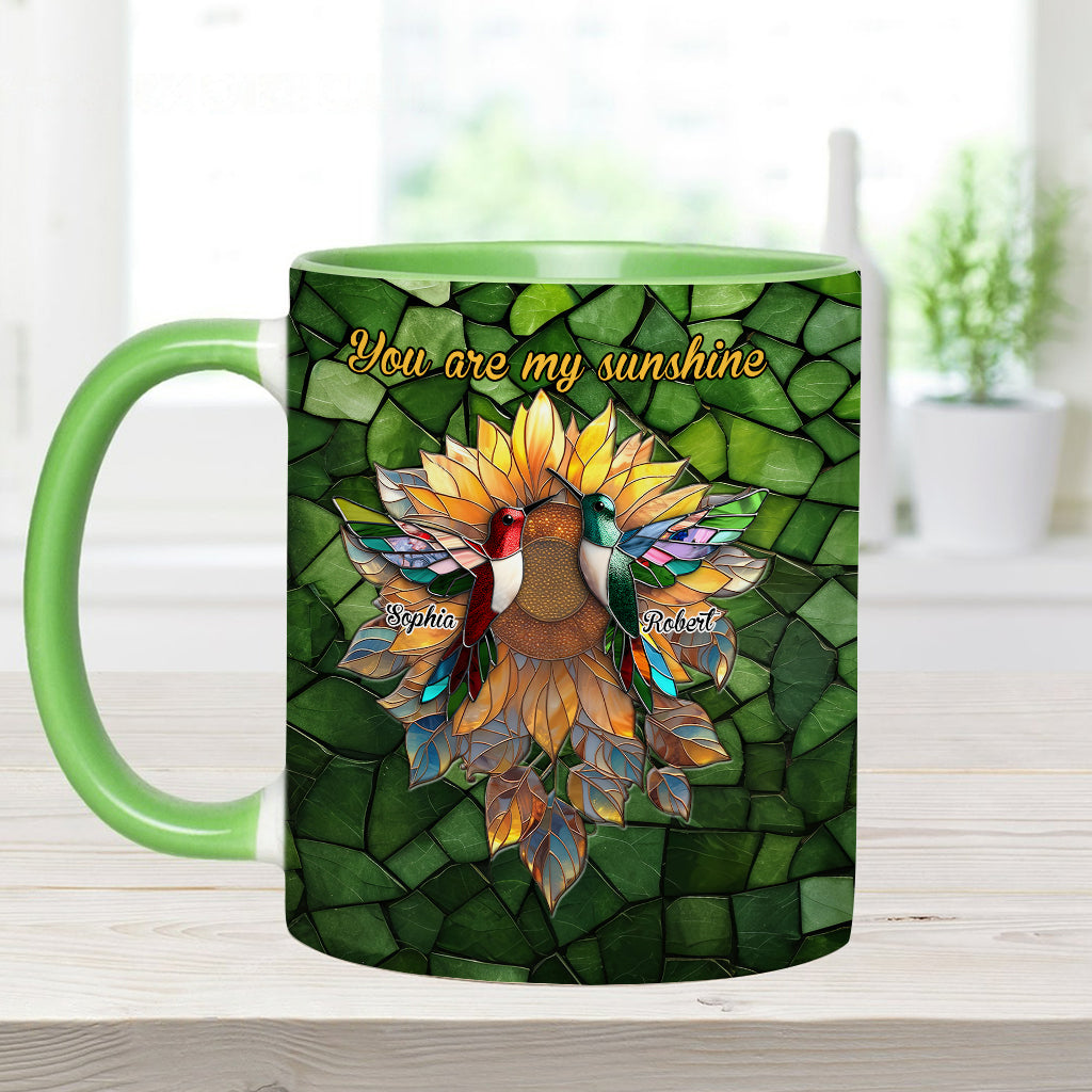 Du bist mein Sonnenschein – Personalisierte Tasse für Paare