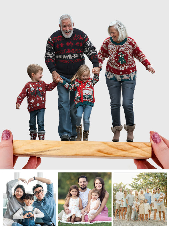 Individuelle Fotoplakette – Personalisierte Familienfotoplakette