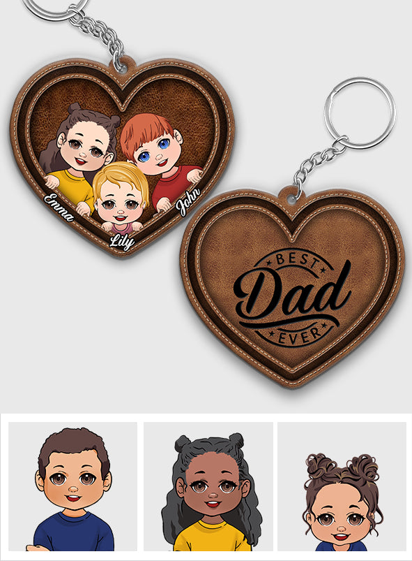 Best Dad/ Grandpa/ Papa... Ever - Personalized Father Keychain