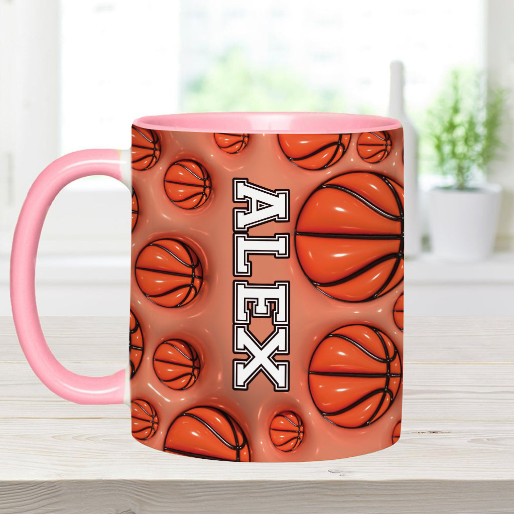 Personalisierte Tasse mit Basketballmotiv für Basketballfans
