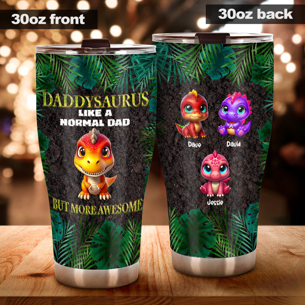 Daddysaurus Grandpasaurus 3D-Dinosaurier - Personalisierter Vater-Trinkbecher