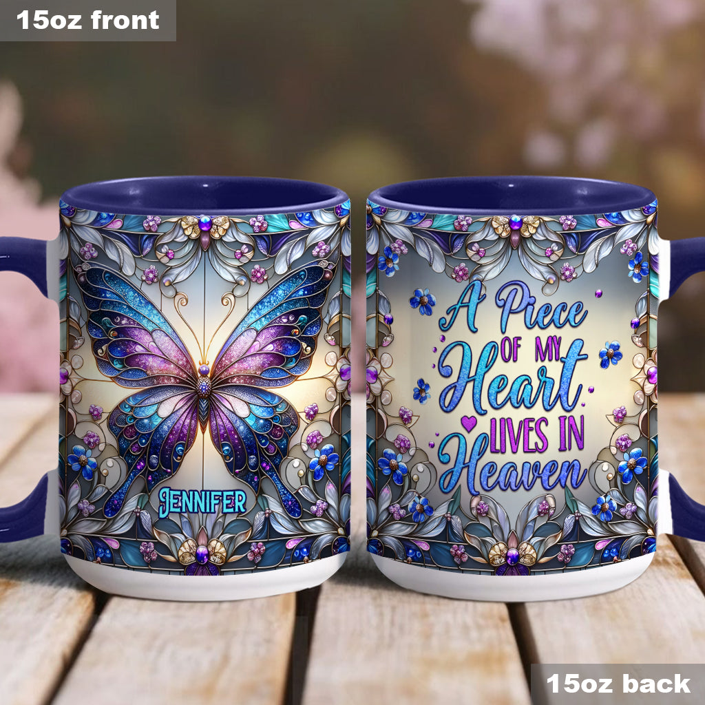 A Big Piece Of My Heart - Personalized Memorial Accent Mug