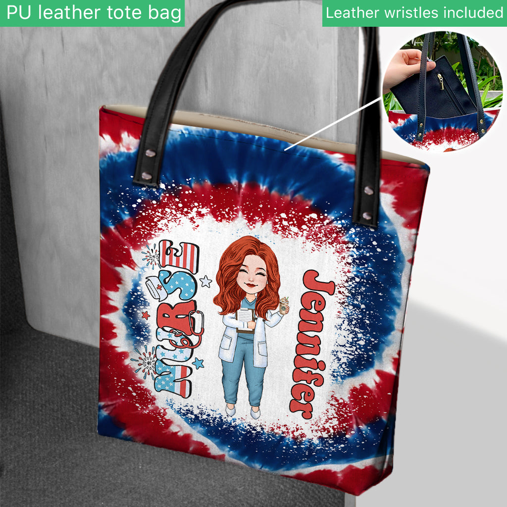 Nurse Life 4th Of July - Personalized Nurse Tote Bag