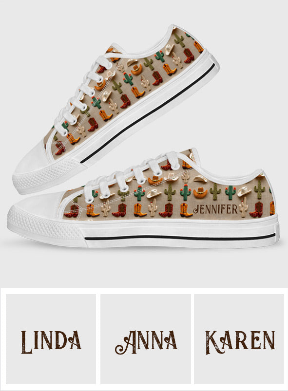 Liebe Pferde – Personalisierte Pferde-Schuhe (niedriger Schaft)