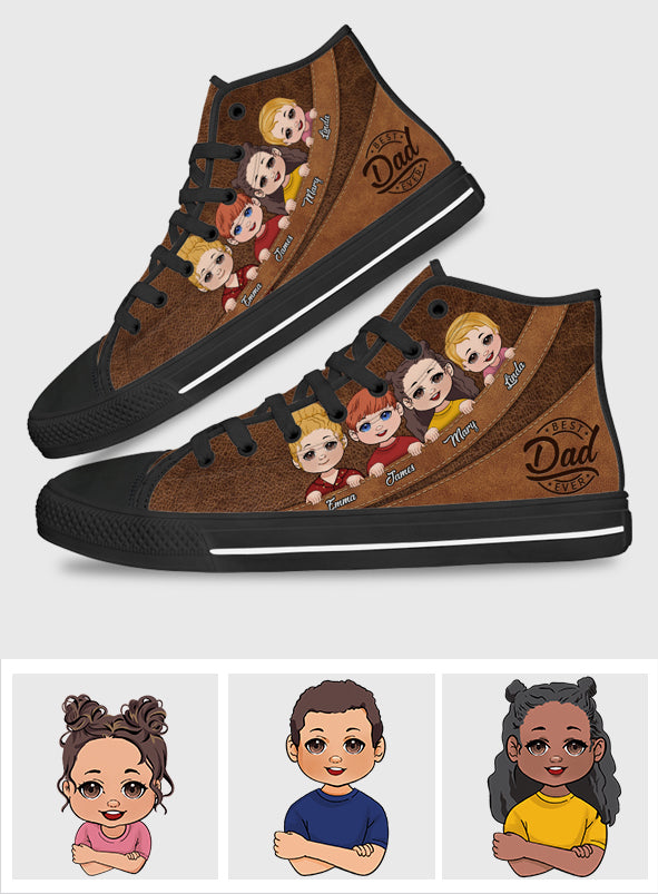 Bester Papa aller Zeiten – Personalisierte High-Top-Schuhe für Väter