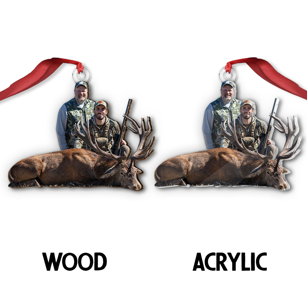 Hunting Lovers - Personalized Hunting Custom Shaped Ornament