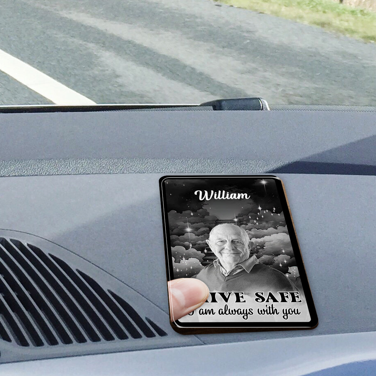 Ruf des Himmels – Personalisierter, gedenklicher Auto-Sonnenblendenclip