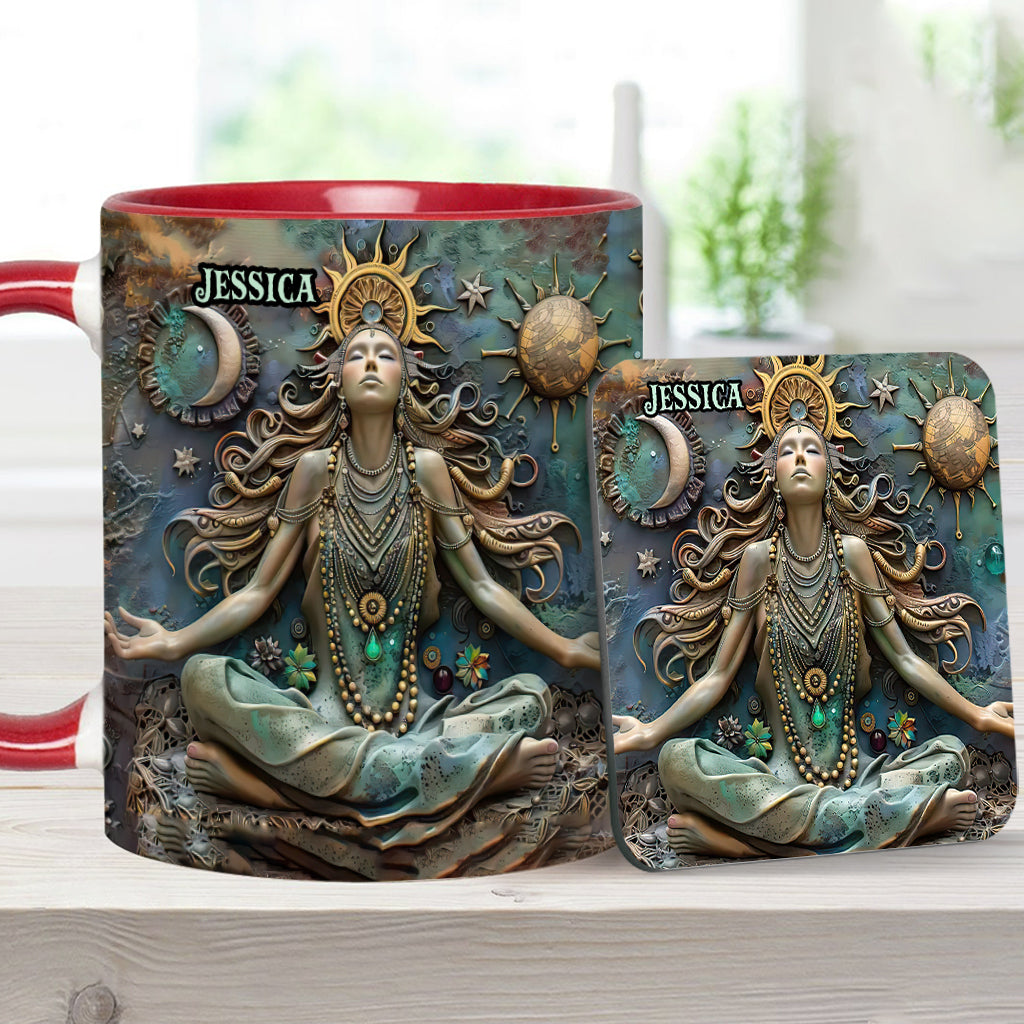 Verliere den Verstand, finde deine Seele – Personalisierter Yoga-Becher