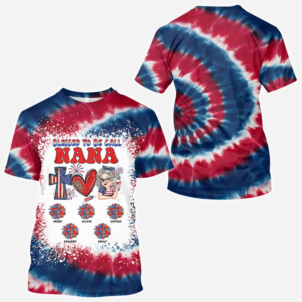 Faith Love Freedom Blessed To Be Called - Personalized Grandma All Over Shirt